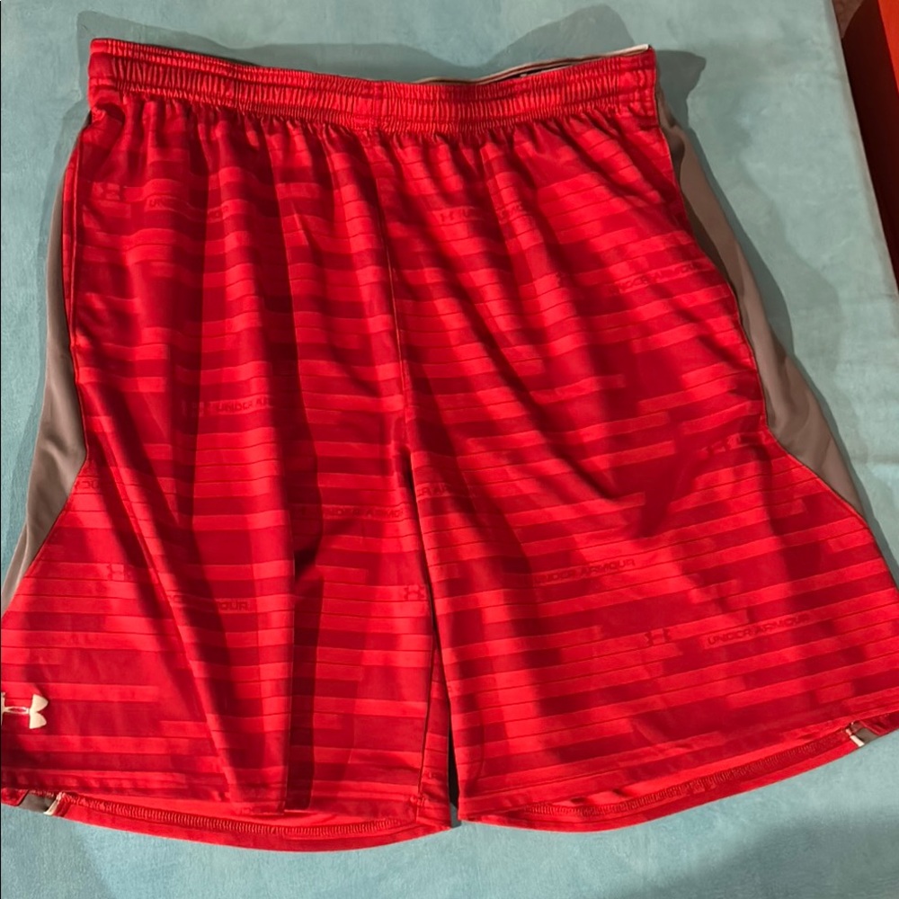 XXL Under Armour Red Athletic Shorts
